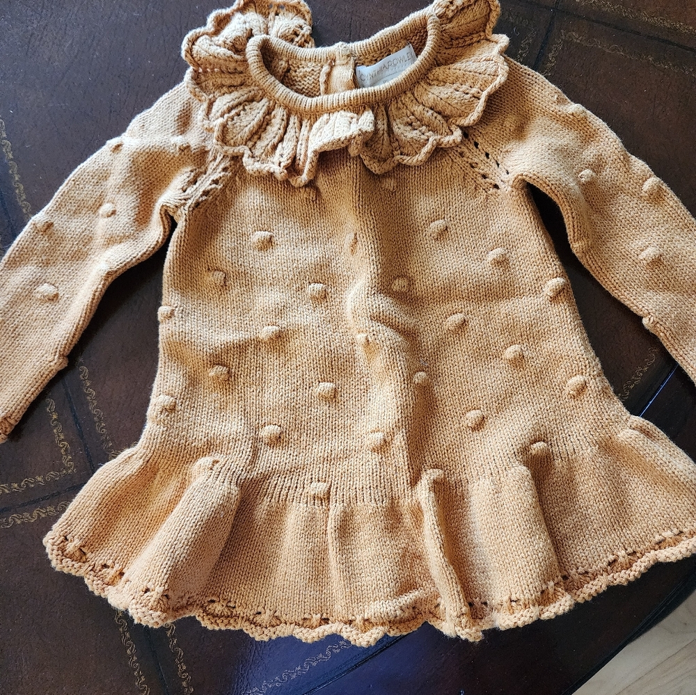 Baby fall sweater dress 3 to 6 mo